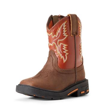Ariat Toddler Lil' Stompers Chandler Workhog Hnede | NLC17zM7