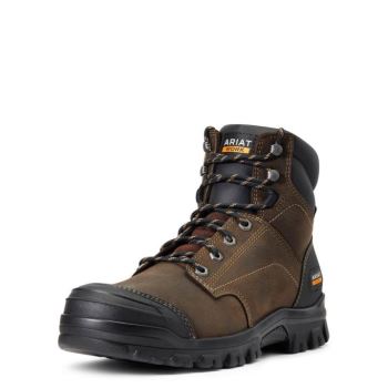 Ariat Treadfast 6" Nepremokave Pracovná Boot Tmavo Hnede | PRLMZEWJ