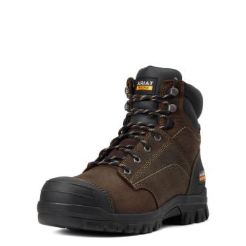 Ariat Treadfast 6" Nepremokave Pracovná Boot Tmavo Hnede | kL5EeJfF