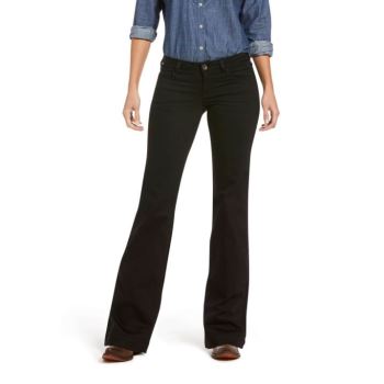 Ariat Trouser Stredne Rise Forever Siroke Topanky Leg Pant Rinse | kbQu8cSp