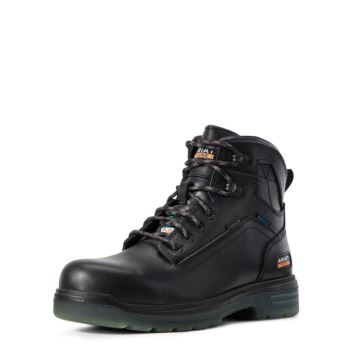Ariat Turbo 6" H2O CSA Carbon Spicou Pracovná Boot Čierne | Uwpa8vnT
