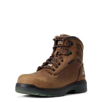 Ariat Turbo 6" H2O CSA Carbon Spicou Pracovná Boot Aged Bark | yAj64WEk