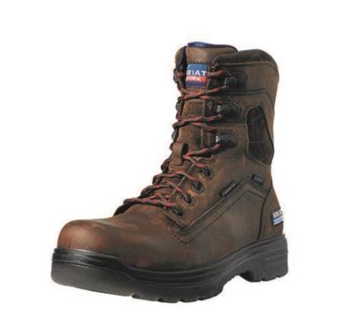 Ariat Turbo 8" USA Assembled Nepremokave Carbon Spicou Pracovná Boot Hnede | jnQhDvRH