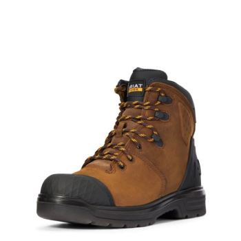Ariat Turbo Outlaw 6" Nepremokave Pracovná Boot Hnede | wCvtdgqR