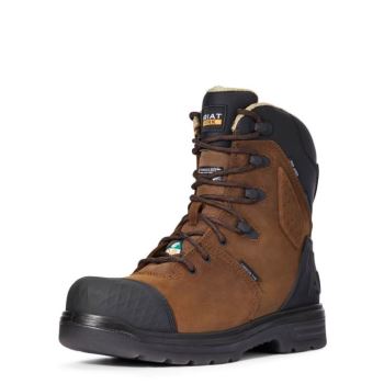 Ariat Turbo Outlaw 8" CSA Nepremokave 400g Carbon Spicou Pracovná Boot Hnede | tv5yVzTM