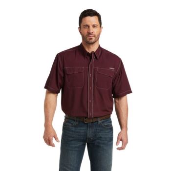 Ariat VentTEK Outbound Klasické Fit Shirt Berry Bark | M84NJGc1