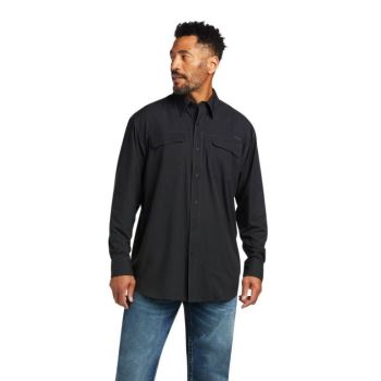 Ariat VentTEK Outbound Klasické Fit Shirt Čierne | O5YnVaTg