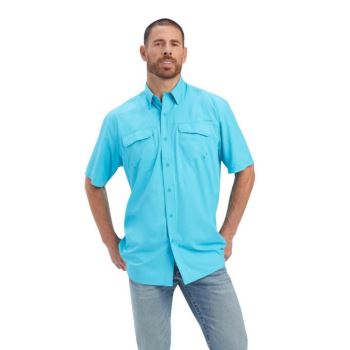 Ariat VentTEK Outbound Klasické Fit Shirt Modre | RuUGlzQ2