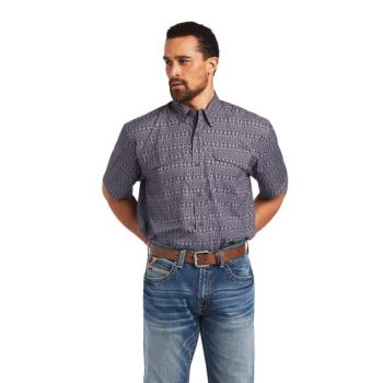 Ariat VentTEK Outbound Klasické Fit Shirt Smoke Pearl Print | kmcRN1dt