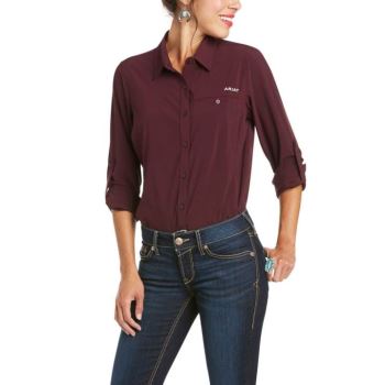 Ariat VentTEK Stretch Shirt Malbec | qGcoseHa
