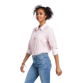 Ariat VentTEK Stretch Shirt Ruzove Leopardie | sexGppjP