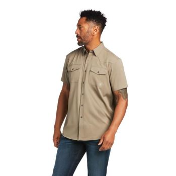 Ariat VentTEK Western Fitted Shirt Brindle | DWyCymSG