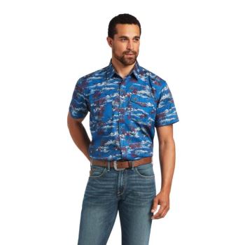 Ariat VentTEK Western Fitted Shirt Island Print | PFppxEm3
