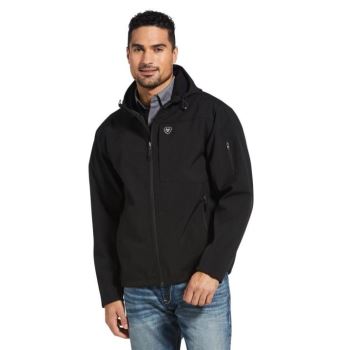 Ariat Vernon S Kapucňou Softshell Vody Resistant Jacket Čierne | TnY6QK8i