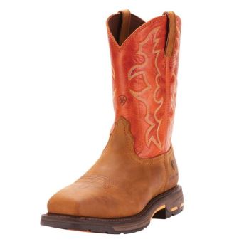 Ariat WorkHog Siroke Topanky Square Spicou Steel Spicou Pracovná Boot Tmavo | aq7fz1nQ
