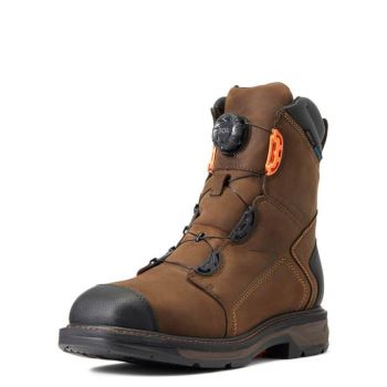 Ariat WorkHog XT 8" BOA Nepremokave Carbon Spicou Pracovná Boot Čokoláda Hnede | FX2vyknS