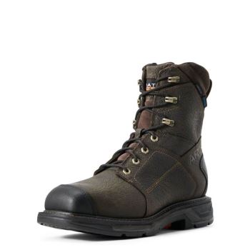 Ariat WorkHog XT 8" Side Zip Nepremokave Carbon Spicou Pracovná Boot Hnede | 90OcY41K