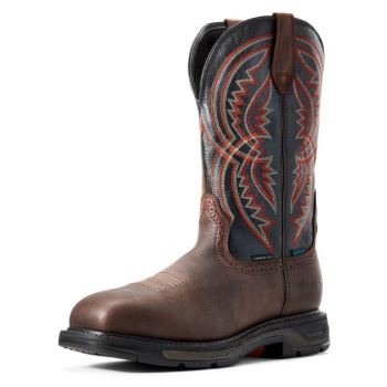 Ariat WorkHog XT Coil Nepremokave Carbon Spicou Pracovná Boot Hnede | r2fO6c9e