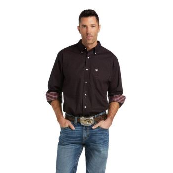 Ariat Wrinkle Free Abel Klasické Fit Shirt Čierne | WPWvwYXf