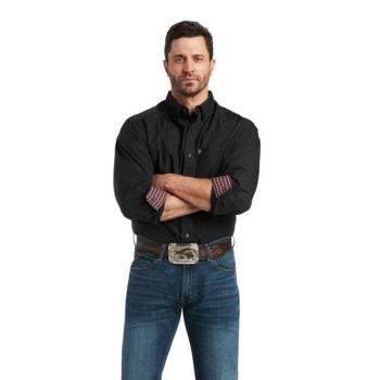 Ariat Wrinkle Free Asher Klasické Fit Shirt Čierne | 3vaXm5xT
