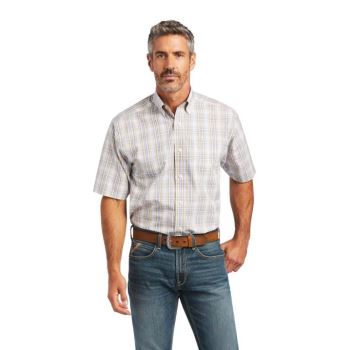 Ariat Wrinkle Free Evander Klasické Fit Shirt Biele | IDlvCYWx