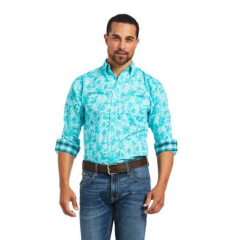 Ariat Wrinkle Free Hassan Fitted Shirt Ceramic | YF5JyGIx
