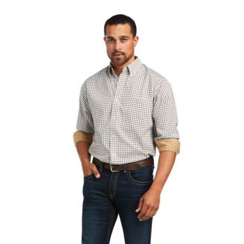 Ariat Wrinkle Free Hayden Klasické Fit Shirt Biele | LJnEiKAZ
