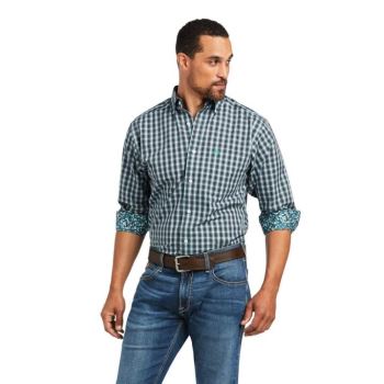 Ariat Wrinkle Free Houston Fitted Shirt Bachelor Button | GxsSWycb