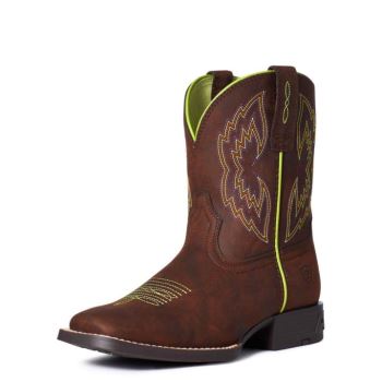 Ariat Youth Dash Western Boot Hnede | GD3206v5