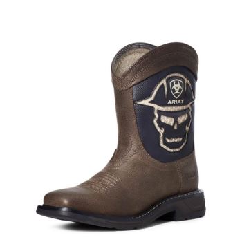 Ariat Youth WorkHog XT VentTEK Bold Boot Káva | MRRmyp2v