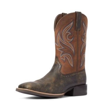 Ariat Športové Knockout Western Boot Hnede | knbVu0G5