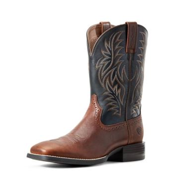 Ariat Športové Siroke Topanky Square Spicou Western Boot Hnede | ZYt5pqM4
